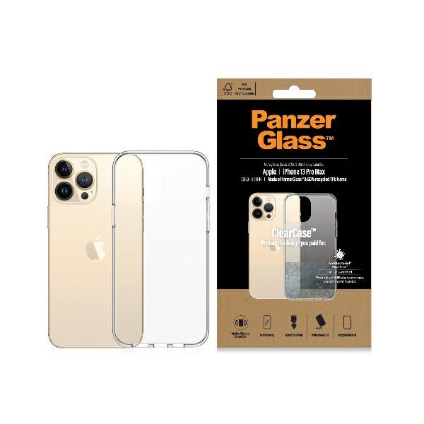 PanzerGlass ClearCase antibakterinis dėklas telefonui su Military Grade sertifikatu iPhone 13 Pro Max - permatomas