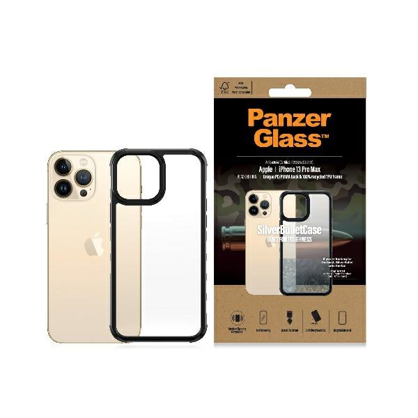PanzerGlass ClearCase antibakterinis militarinės klasės sertifikuotas dėklas telefonui iPhone 13 Pro Max - skaidrus rožinis