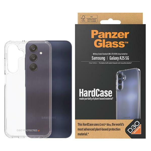 PanzerGlass HardCase su D3O® Bio ir karinio lygio sertifikatu Samsung Galaxy A25 5G - skaidrus