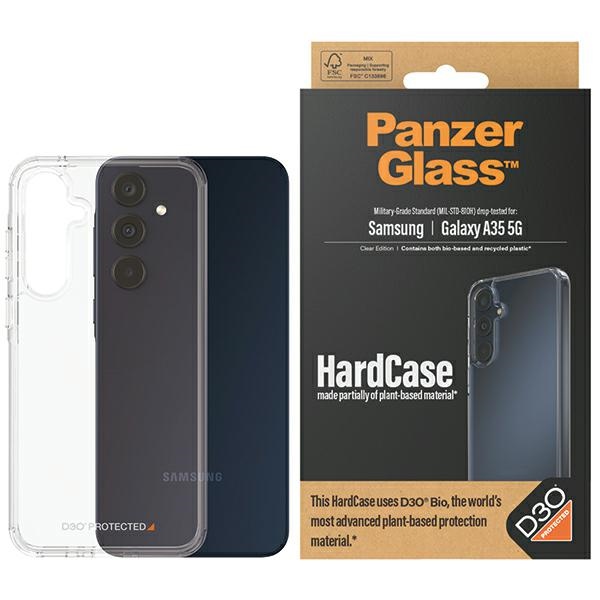 PanzerGlass HardCase su D3O® Bio ir karinio lygio sertifikatu Samsung Galaxy A35 5G - skaidrus