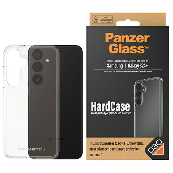 PanzerGlass HardCase su D3O® Bio ir karinio lygio sertifikatu Samsung Galaxy S24+ - skaidrus