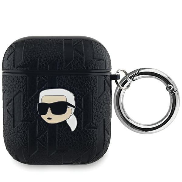 Karl Lagerfeld Monogram Karl Head dėklas AirPods 1 / 2 - juodas