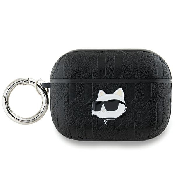 Karl Lagerfeld Monogram Choupette Head dėklas AirPods Pro 2 - juodas