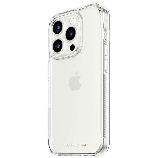 PanzerGlass kietas dėklas su D3O ir karinės klasės sertifikatu iPhone 15 Pro - permatomas