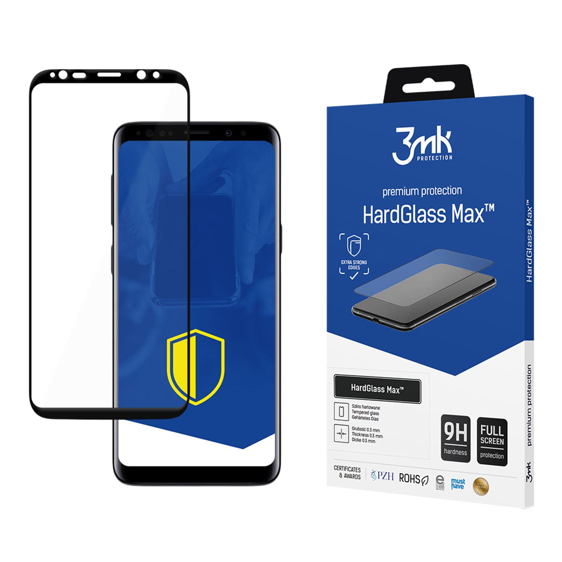 9H 3mk HardGlass Max™ apsauginis stiklas Samsung Galaxy S9+