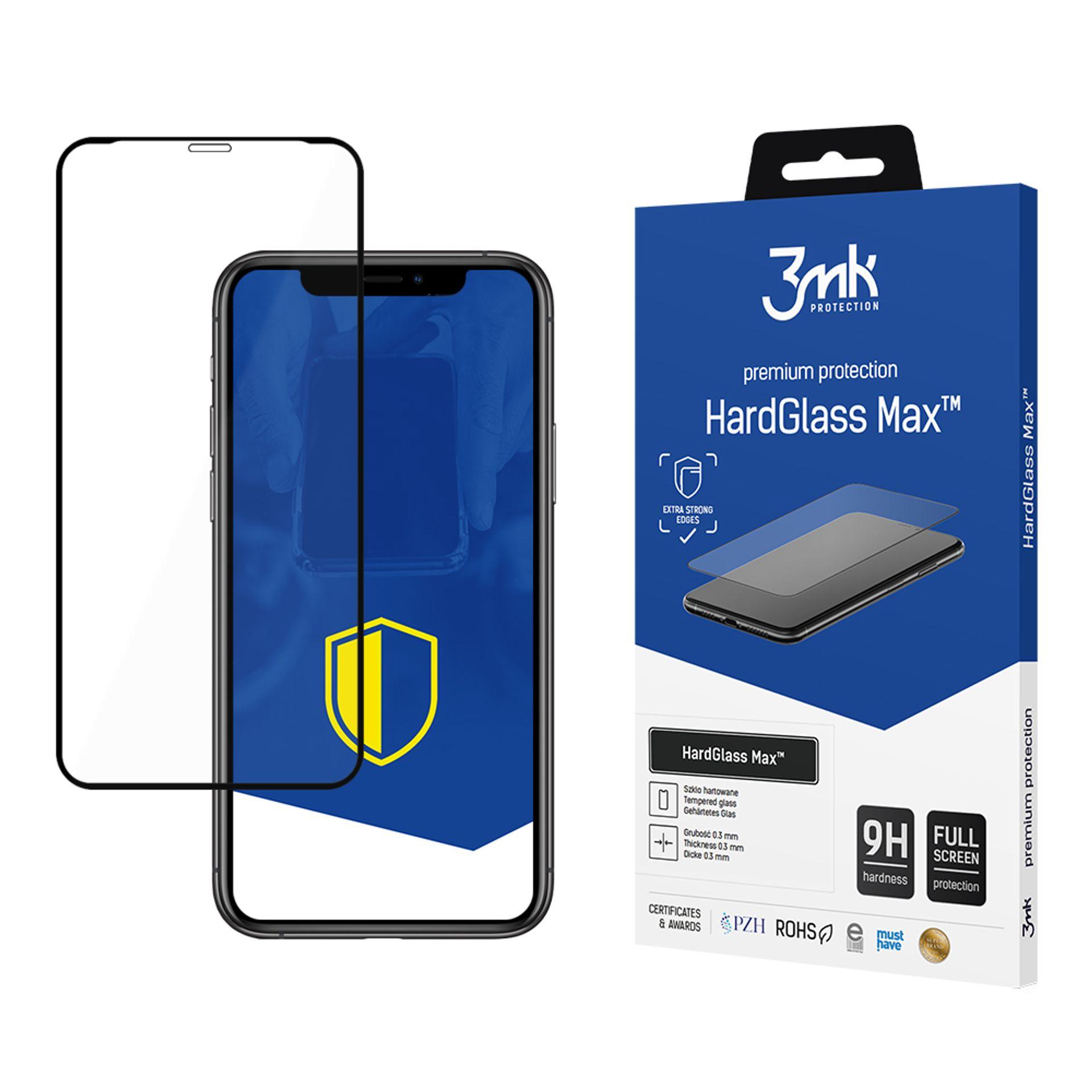 9H 3mk HardGlass Max™ apsauginis stiklas iPhone Xs Max / 11 Pro Max