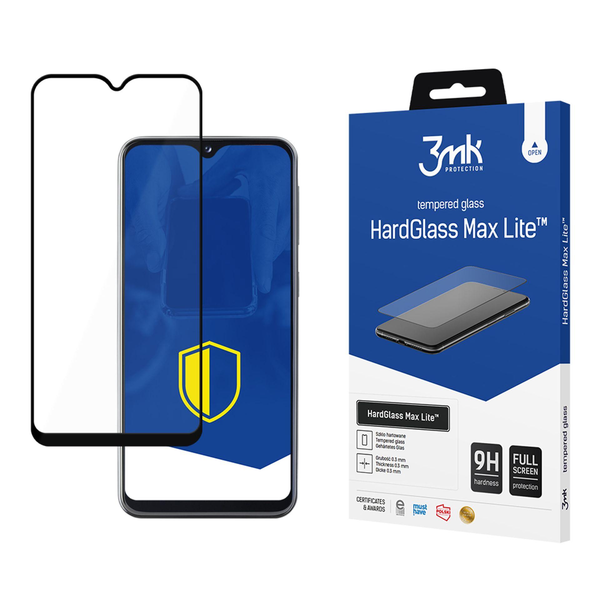 Apsauginis stiklas 9H 3mk HardGlass Max Lite™ skirtas Samsung Galaxy A20e