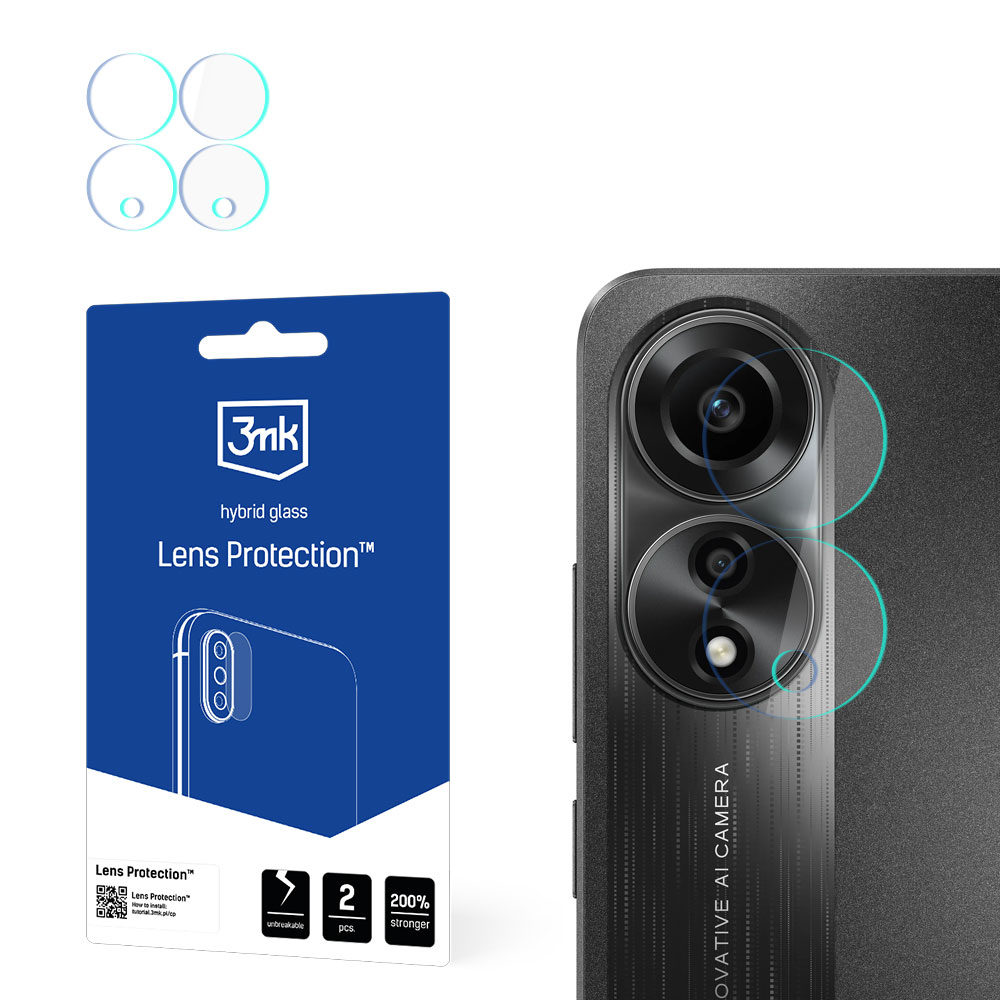 Oppo A78 5G - 3mk Objektyvo apsauga