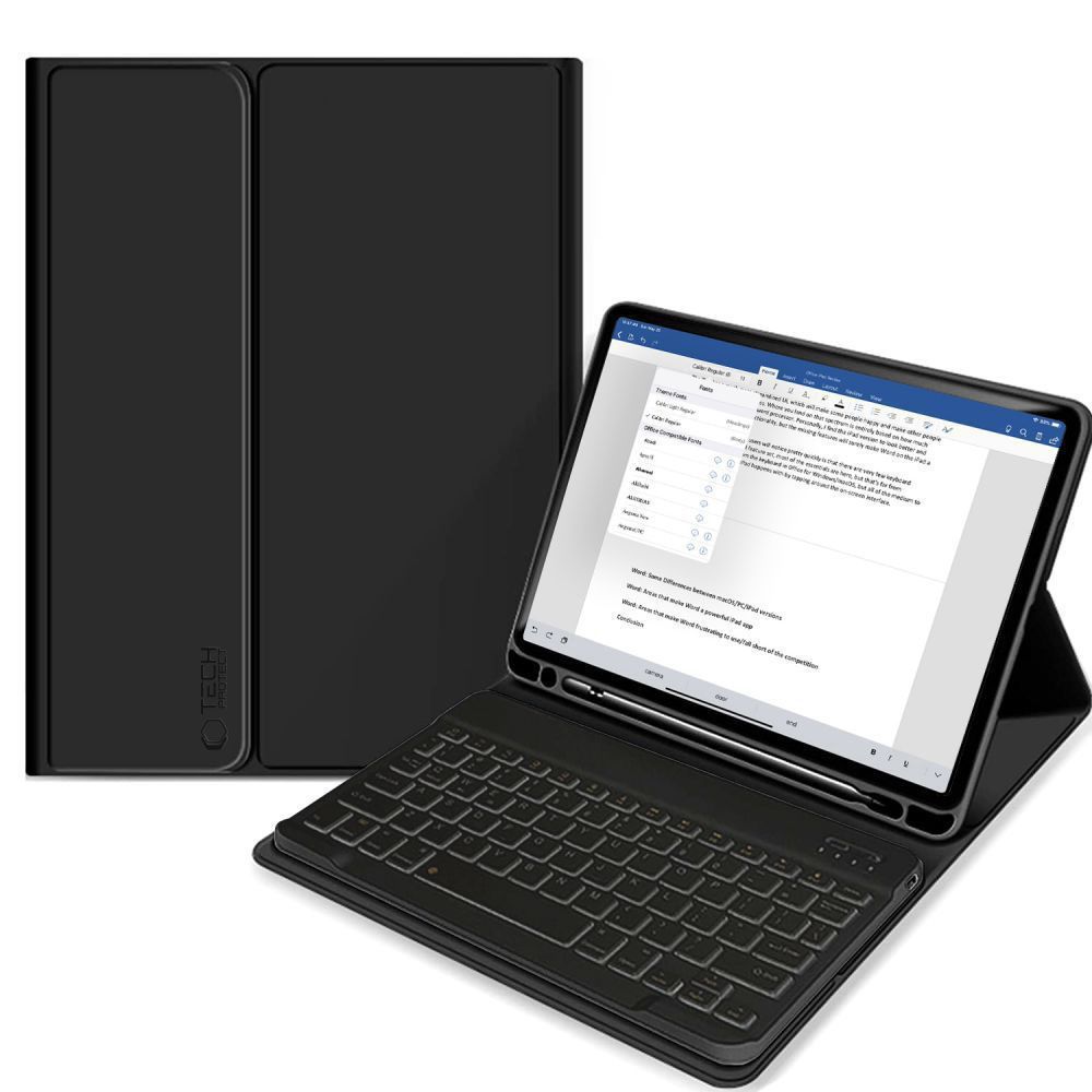 Tech-Protect SC Pen + Keyboard dėklas su klaviatūra iPad 10.9" 2022 - juodas
