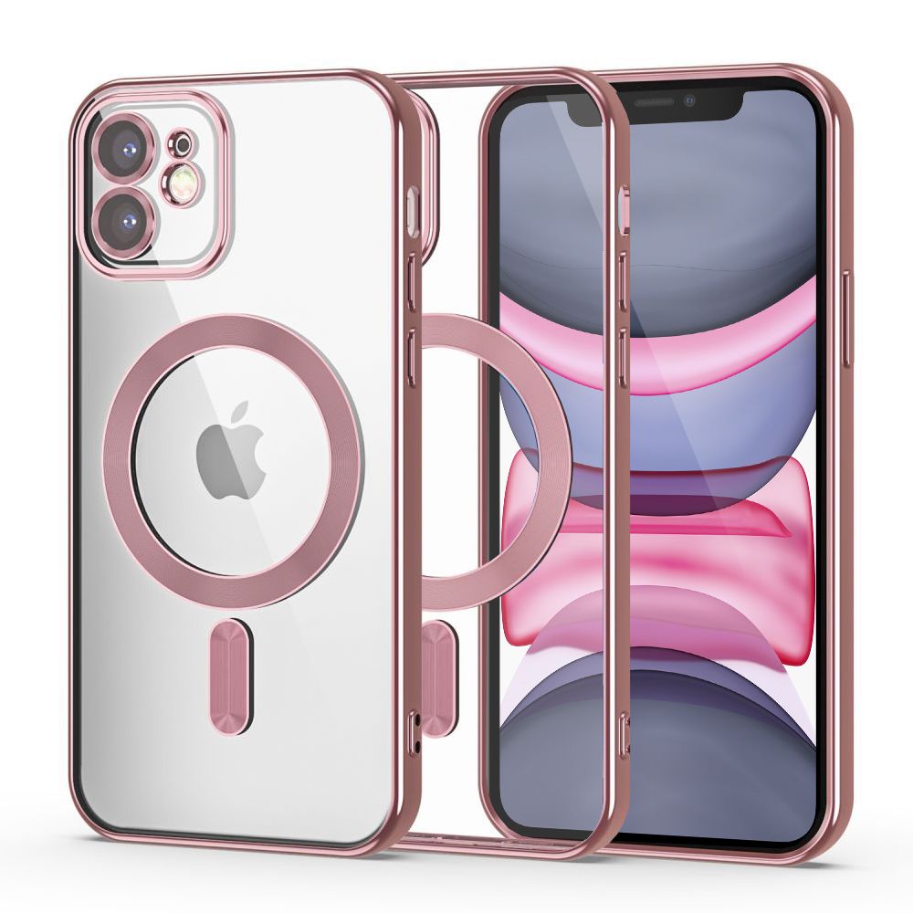 Tech-Protect MagShine Line MagSafe iPhone 11 dėklas - rožinė