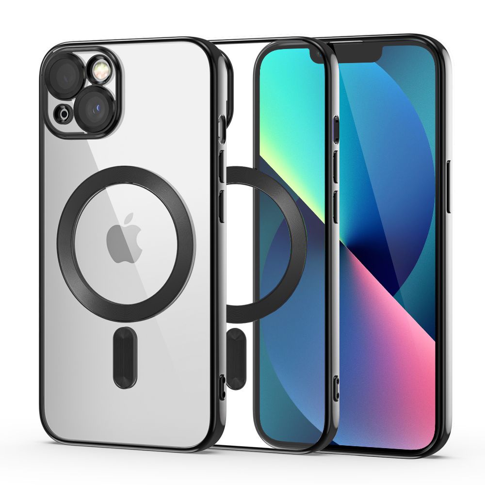 Tech-Protect MagShine Line MagSafe dėklas iPhone 13 - juodas