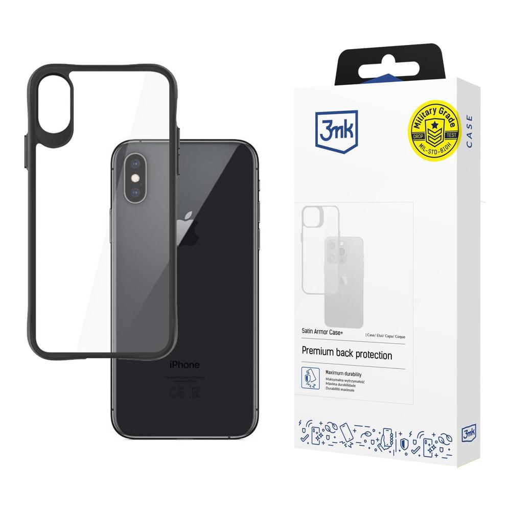 3mk Satin Armor Case+ dėklas telefonui iPhone X / XS - permatomas