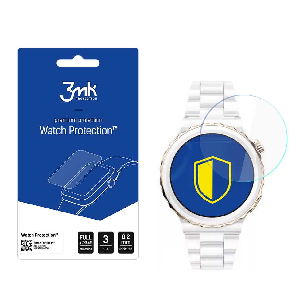 3mk Watch Protection™ v. FlexibleGlass hibridinis stiklas Huawei Watch GT 3 Pro Elegant 43 mm laikrodžiui