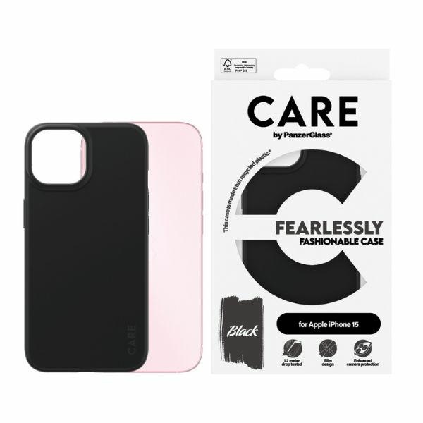 CARE by PanzerGlass Drąsiai madingas dėklas telefonui iPhone 15 - Juodas
