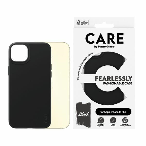 CARE by PanzerGlass Drąsiai madingas dėklas telefonui iPhone 15 Plus – juodas