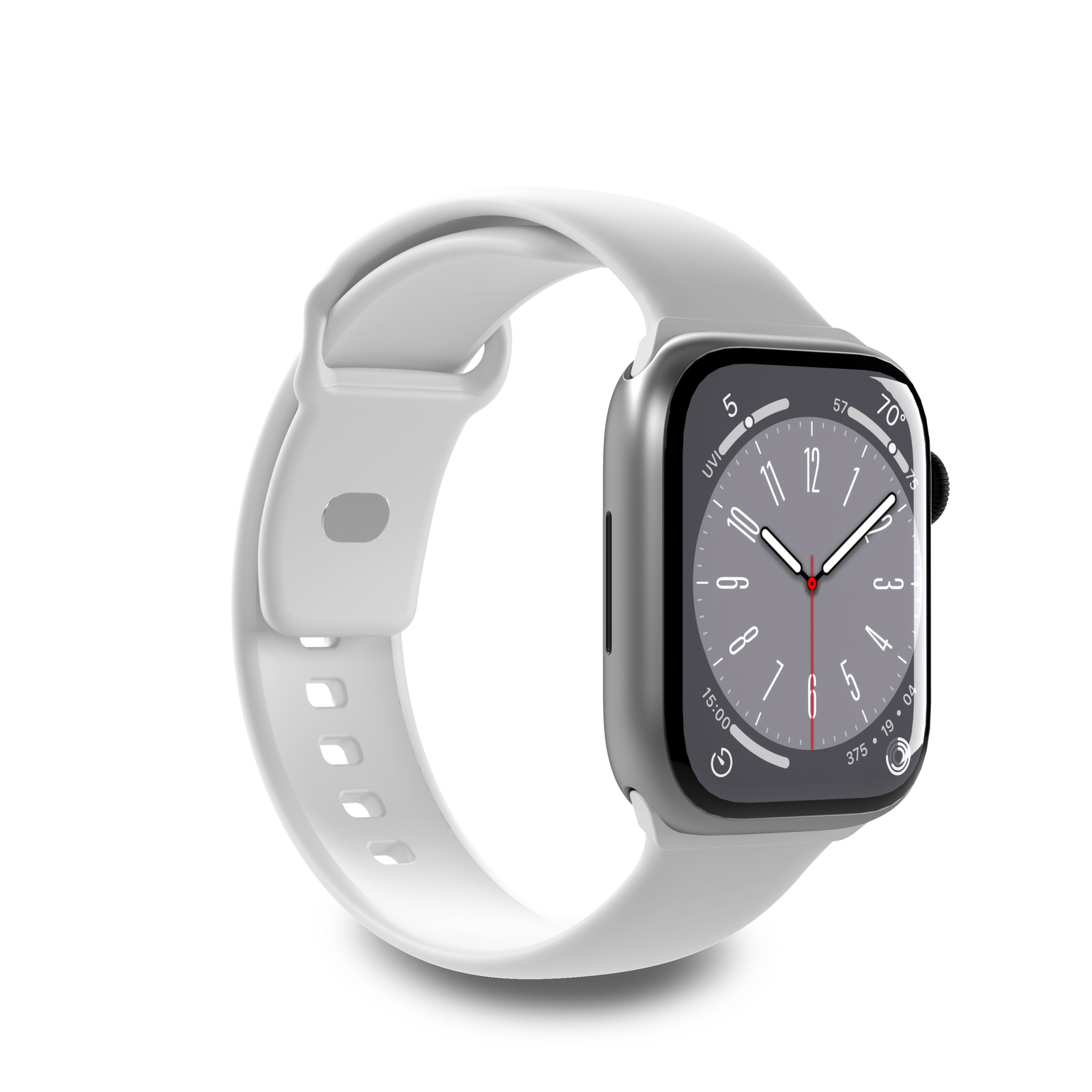 Puro Icon silikoninis dirželis Apple Watch 38/40/41 mm - baltas (2 vnt.)