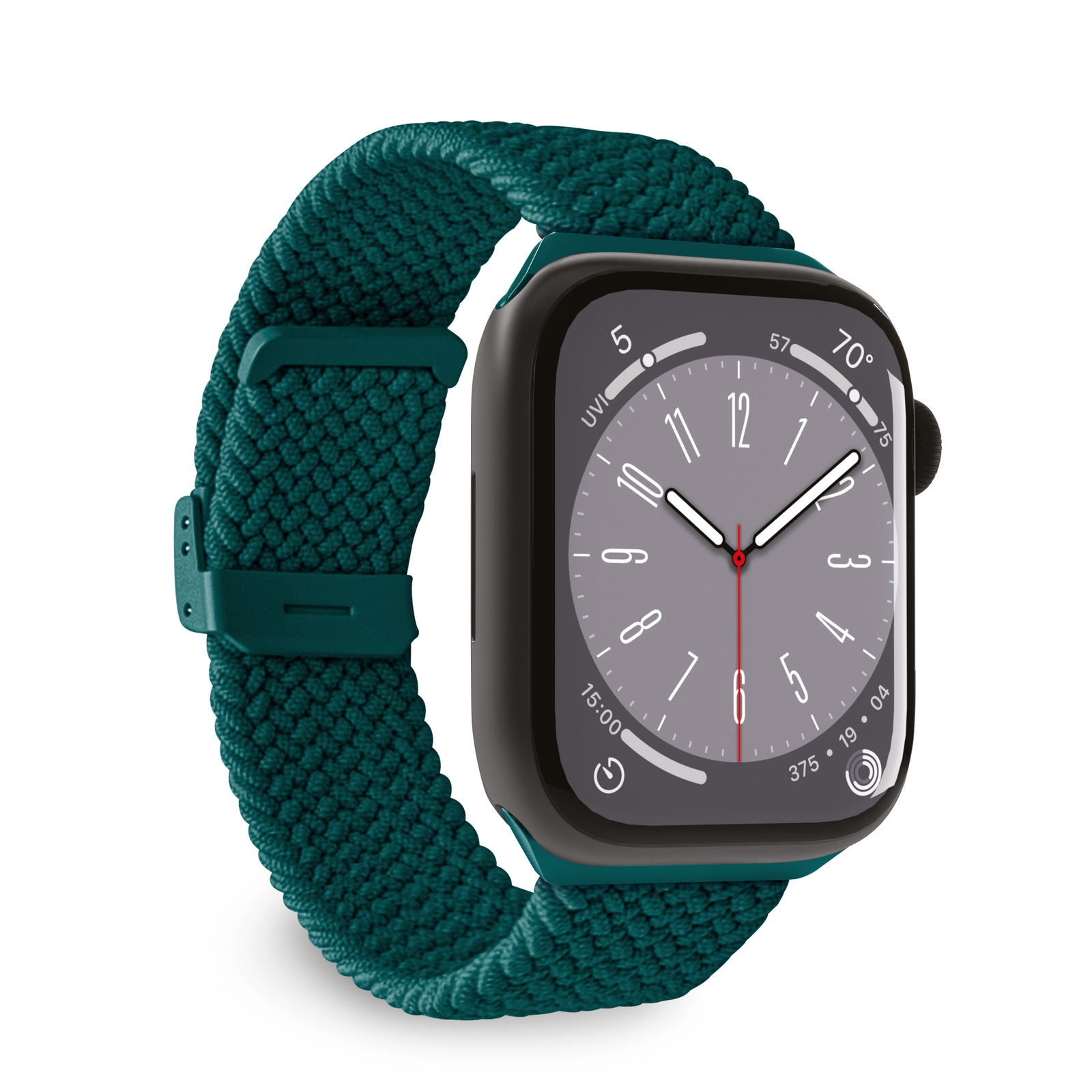 Puro Loop nailoninis dirželis Apple Watch 42/44/45/49 mm - tamsiai žalias