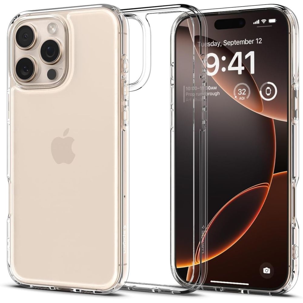 Spigen Ultra Hybrid dėklas telefonui iPhone 16 Pro - skaidrus