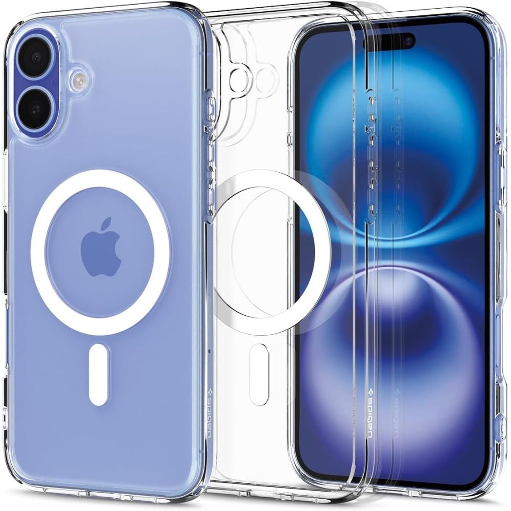 Spigen Ultra Hybrid Magnetinis dėklas su MagSafe iPhone 16 Plus - baltas