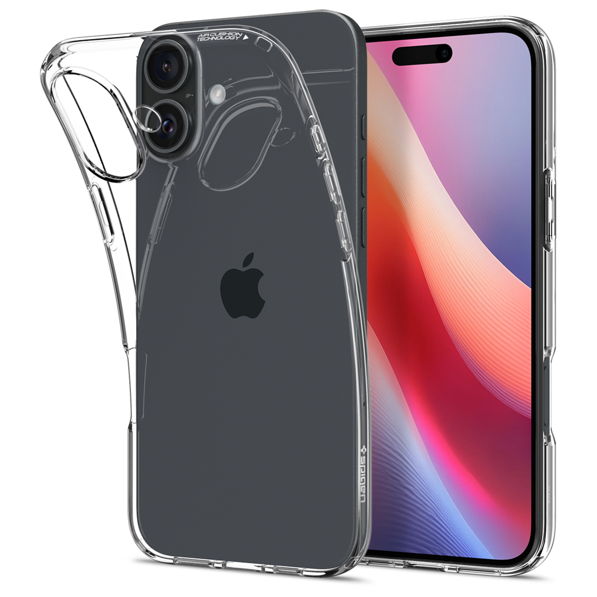Spigen Liquid Crystal dėklas iPhone 16 Plus telefonui – skaidrus