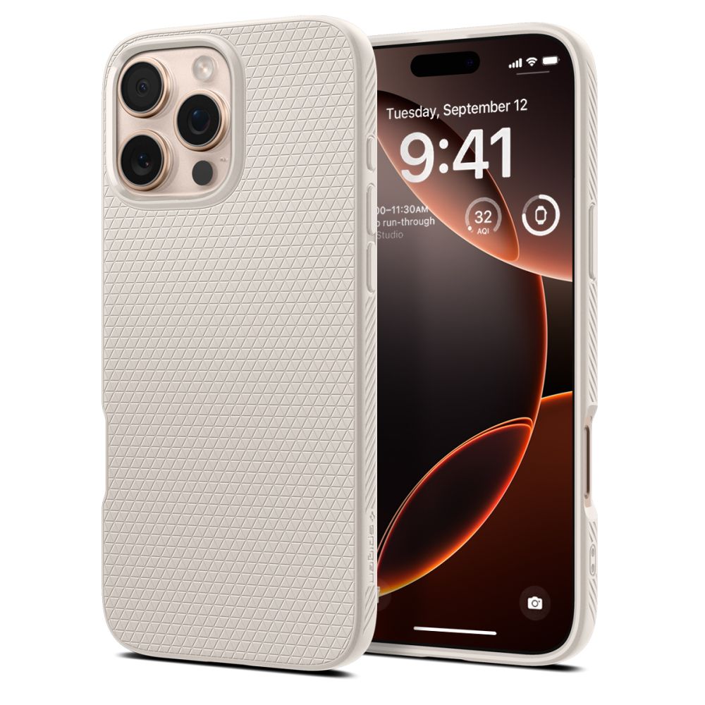 Spigen Liquid Air dėklas telefonui iPhone 16 Pro Max - titano spalvos