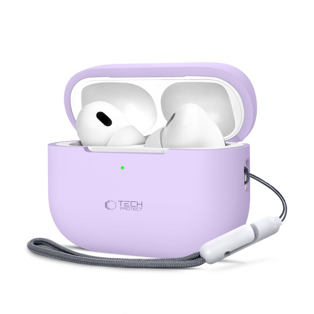 Tech-Protect silikoninis dėklas Apple AirPods Pro 1 / 2 - violetinis