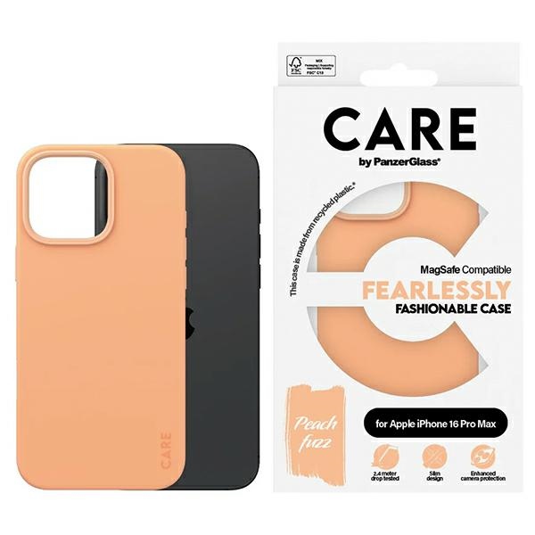 CARE by PanzerGlass madingas dėklas telefonui iPhone 16 Pro Max 6.9" rožinis Magnetinis 1392