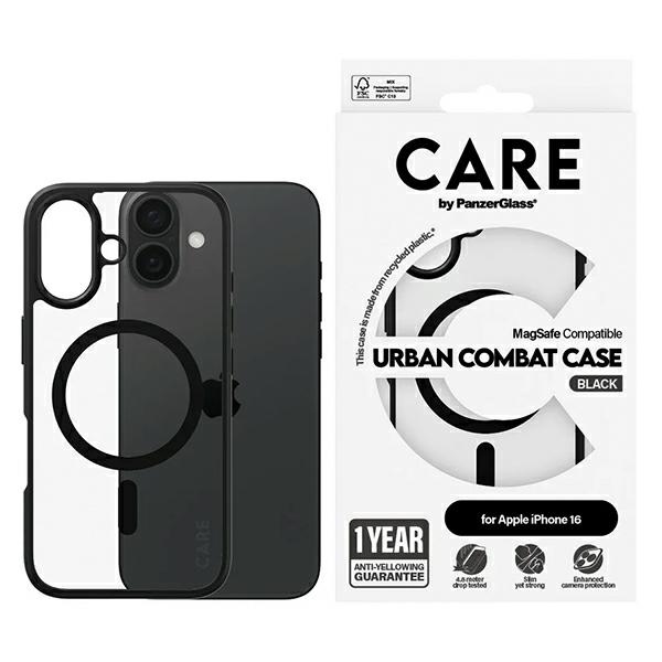 CARE by PanzerGlass Flagship Urban dėklas telefonui iPhone 16 6.1" Magnetinis 1357