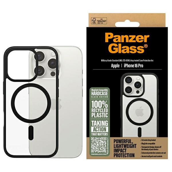 PanzerGlass kietasis dėklas iPhone 16 Pro 6.3" juodas MagSafe 1302