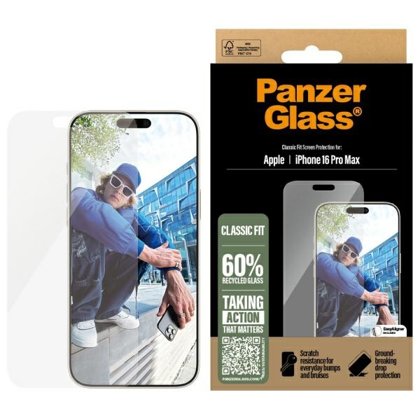 PanzerGlass apsauginis stiklas iPhone 16 Pro Max 6.9" klasikinis 2876