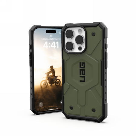 UAG Pathfinder Magnetinis dėklas iPhone 16 Pro - žalias