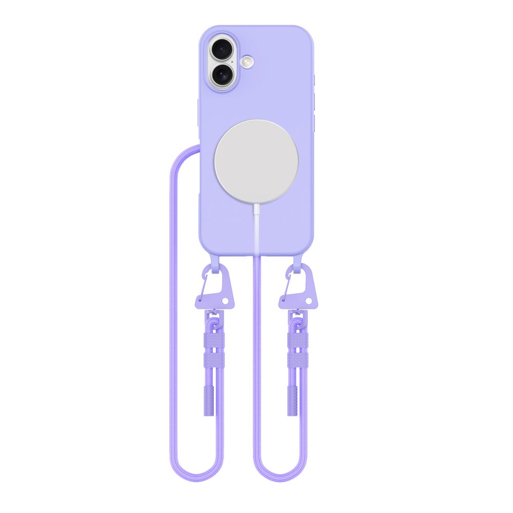 Tech-Protect MagNecklace MagSafe dėklas iPhone 16 - violetinis