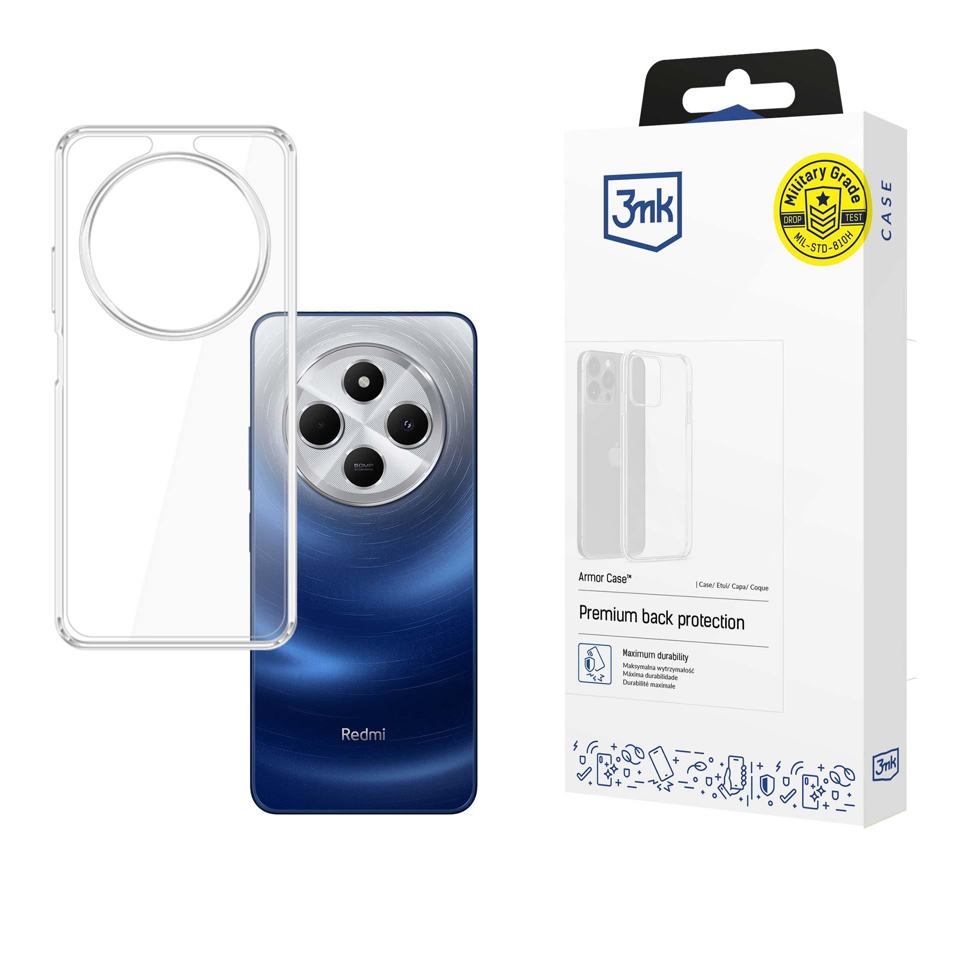 3mk Armor dėklas telefonui Xiaomi Redmi 14C – skaidrus