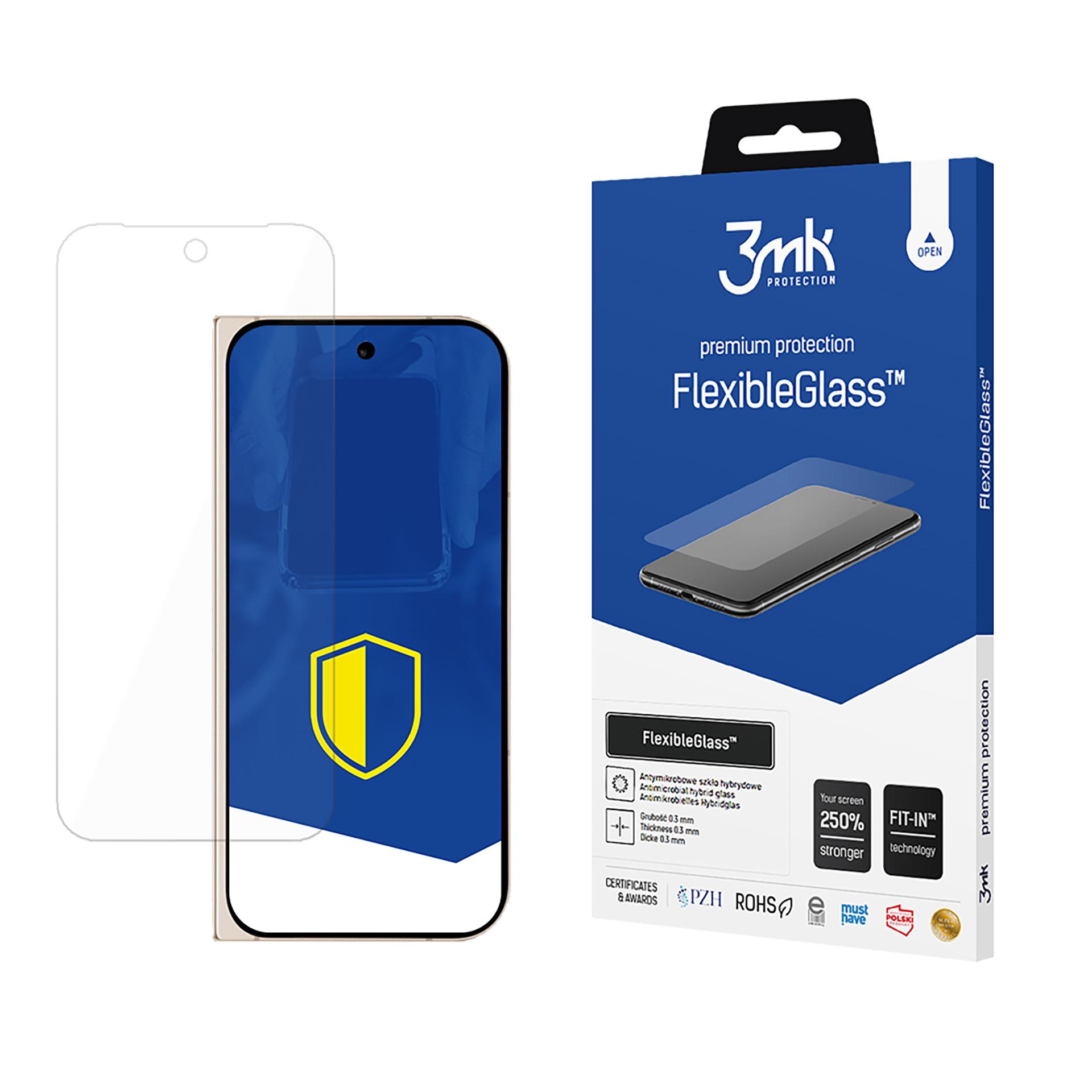 Hibridinis stiklas 3mk FlexibleGlass Google Pixel 9 Pro Fold (priekinis)