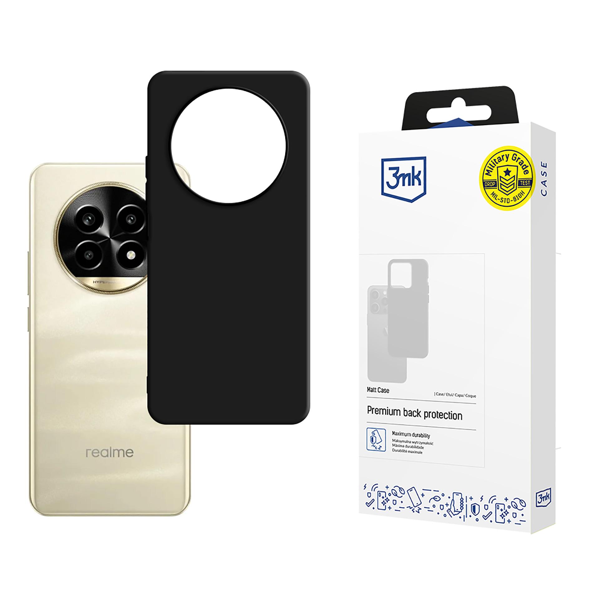 3mk matinis dėklas telefonui Realme 13 Pro+ 5G / Realme 13 Pro 5G - juodas