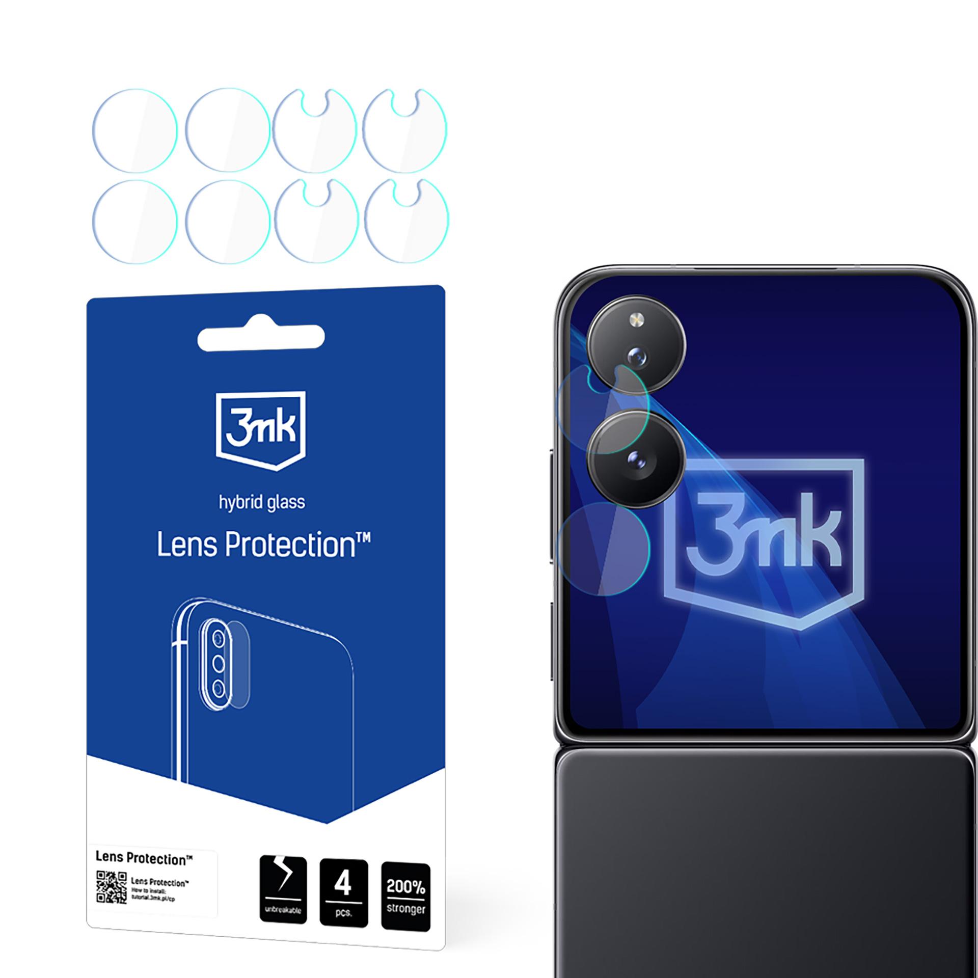 Hibridinis stiklas 3mk kameros lęšių apsauga Xiaomi Mix Flip (priekinė)