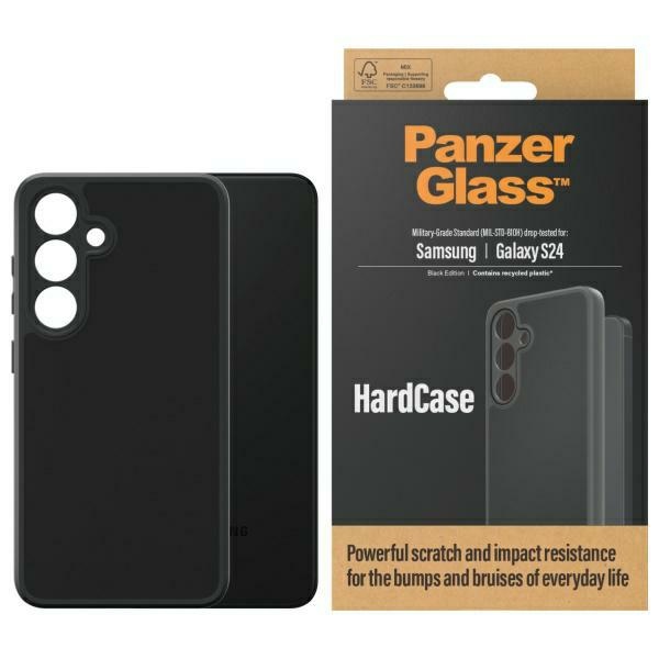 PanzerGlass kietas karinio lygio dėklas telefonui Samsung Galaxy S24 - juodas