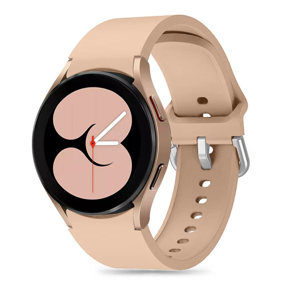 Tech-Protect silikoninė apyrankė Samsung Galaxy Watch 4 / 5 / 5 Pro / 6 / 7 / FE - smėlio