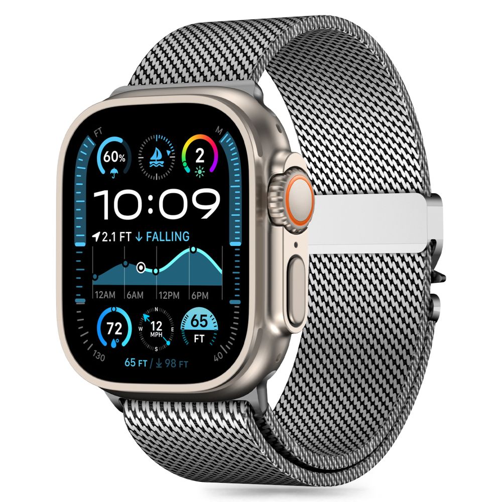 Tech-Protect Milano apyrankė Apple Watch 6 / 7 / 8 / 9 / 10 / SE / Ultra 1 / 2 (44 / 45 / 46 / 49 MM) - sidabrinė