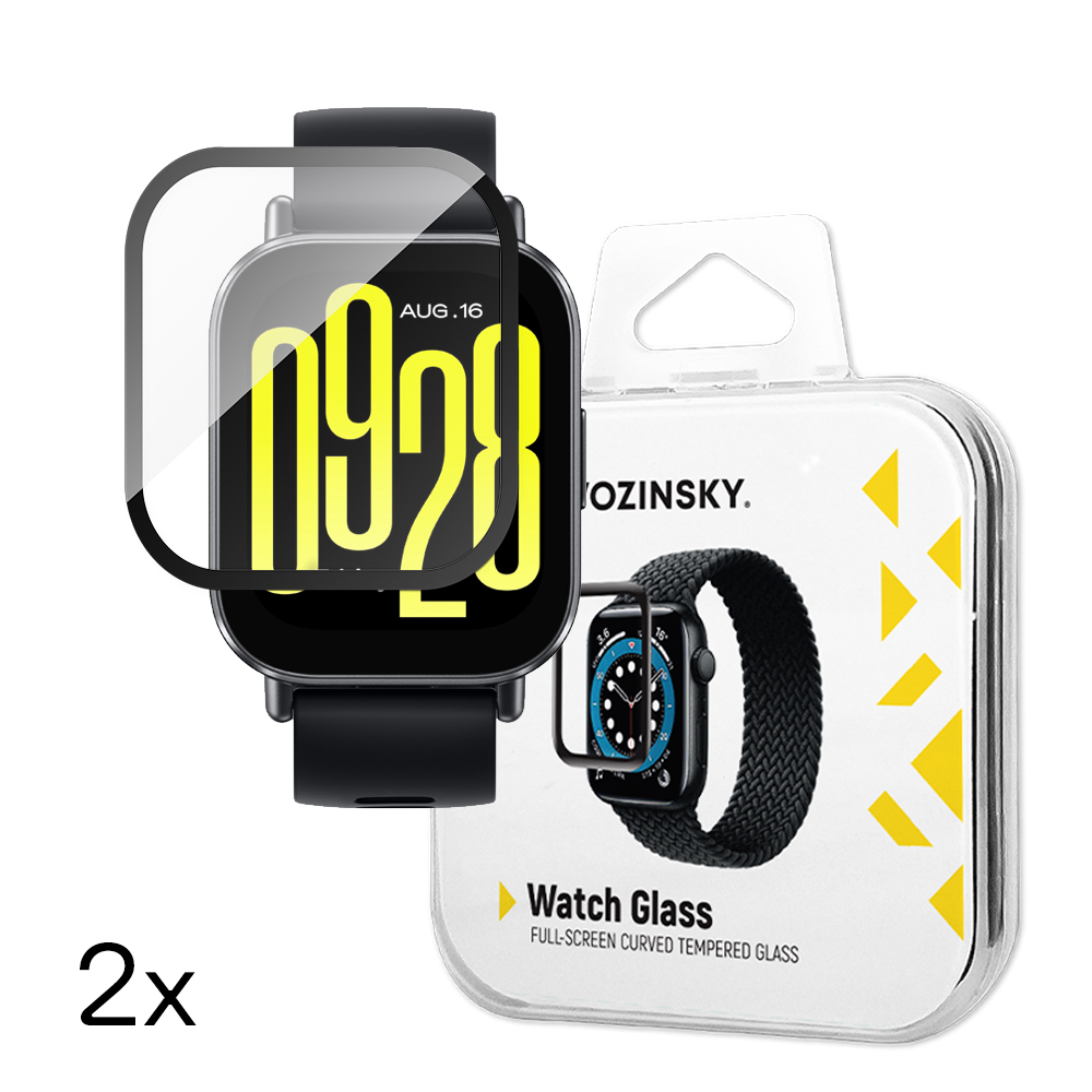 Wozinsky pilno klijavimo grūdintas stiklas Xiaomi Redmi Watch 5 Active (2 vnt.)