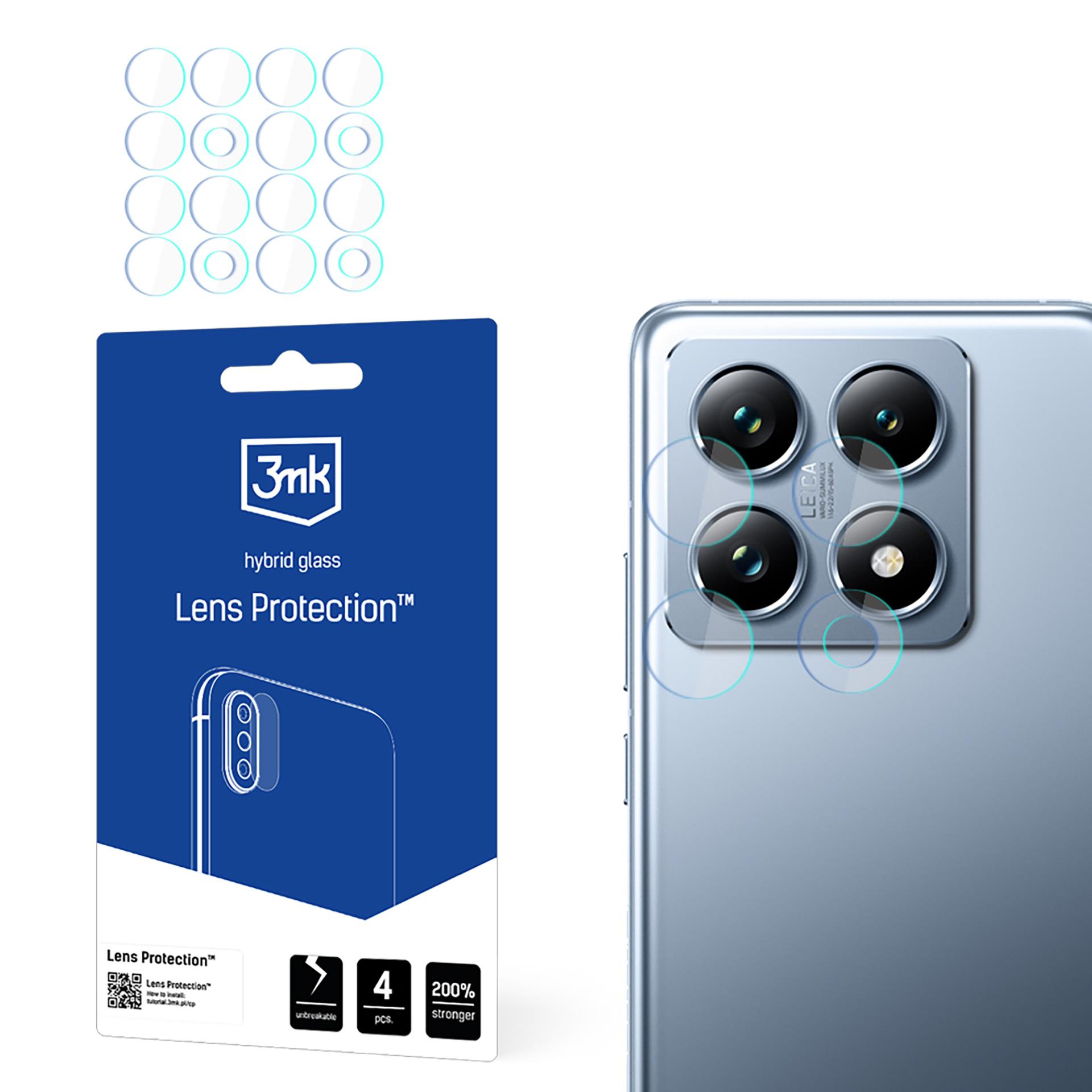 Hibridinis stiklas kameros objektyvui 3mk Lens Protection skirtas Xiaomi 14T / 14T Pro