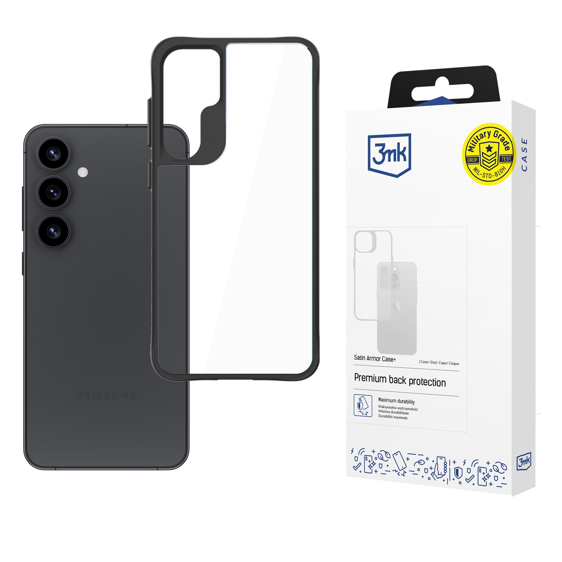 3mk Satin Armor Dėklas Samsung Galaxy S25 - skaidrus