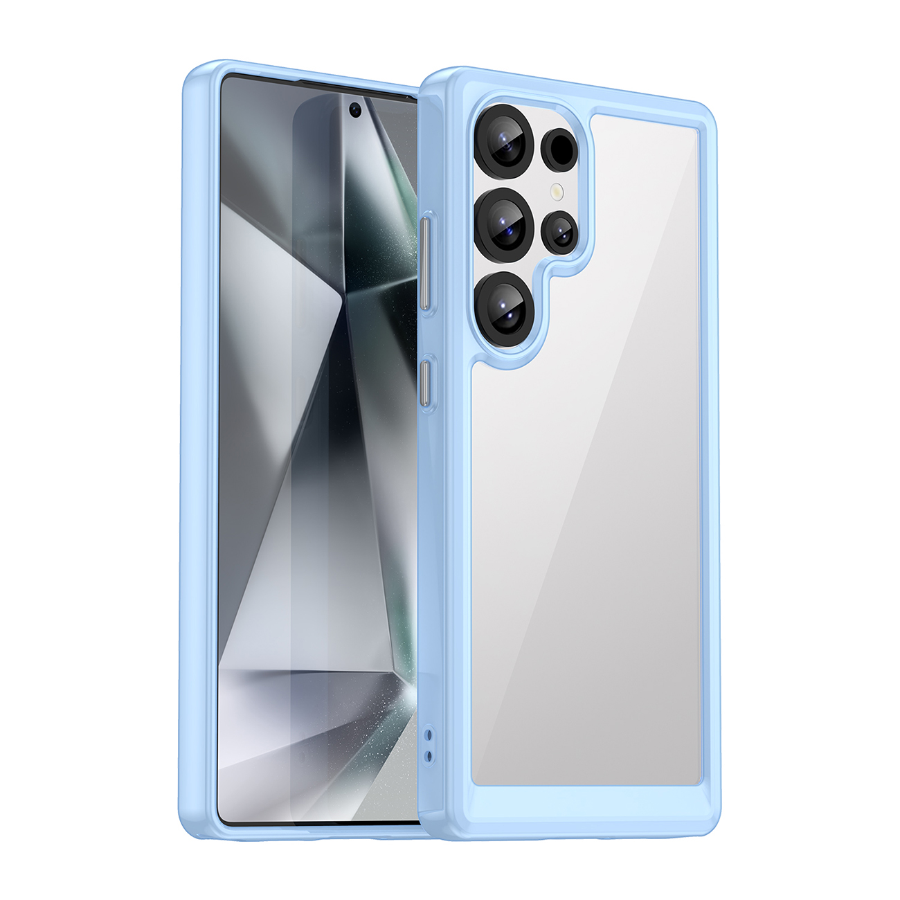 Dėklas telefonui (m) su gelio rėmeliu Samsung Galaxy S25 Ultra - mėlynas (m)