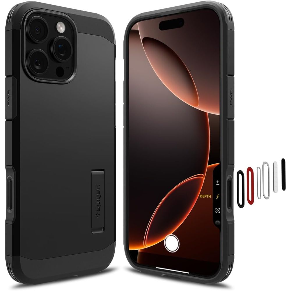Spigen Tough Armor "T" Magnetinis dėklas iPhone 16 Pro - juodas