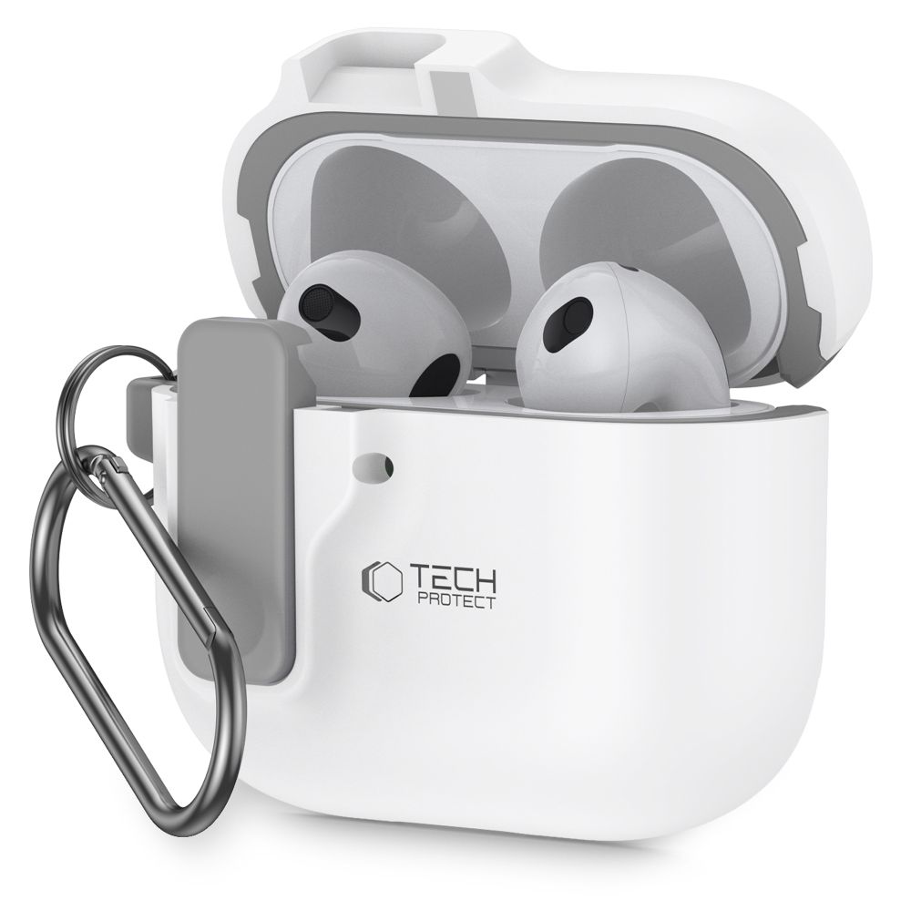 Tech-Protect plonas kablio dėklas AirPods 4 - baltas