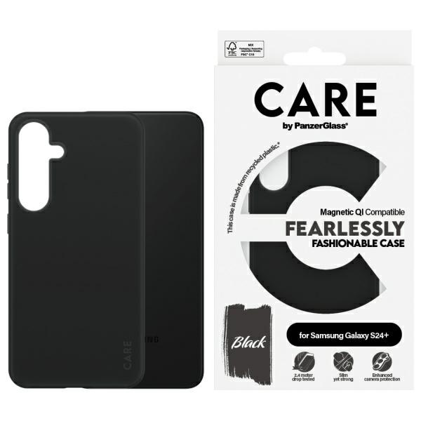 CARE by PanzerGlass Mados QI dėklas Samsung Galaxy S24+ - juodas