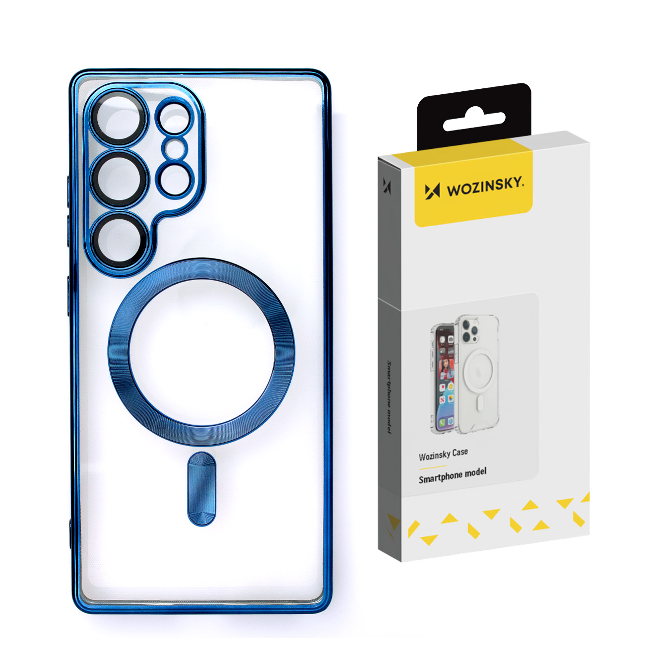 Wozinsky Padengtas dėklas telefonui su Magnetiniu Samsung Galaxy S25 Ultra - Mėlynas