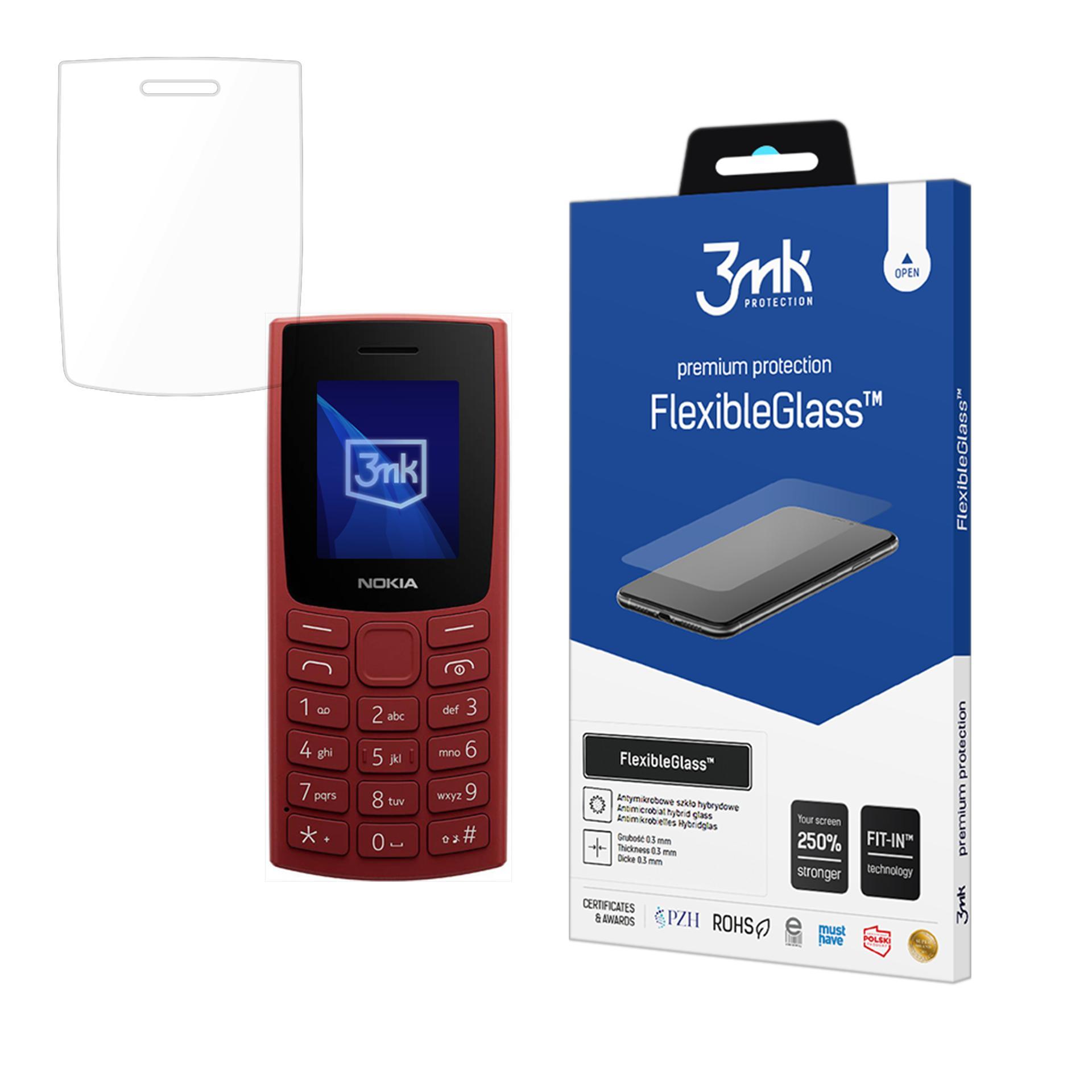 Hibridinis stiklas 3mk FlexibleGlass Nokia 105 4G (2023)