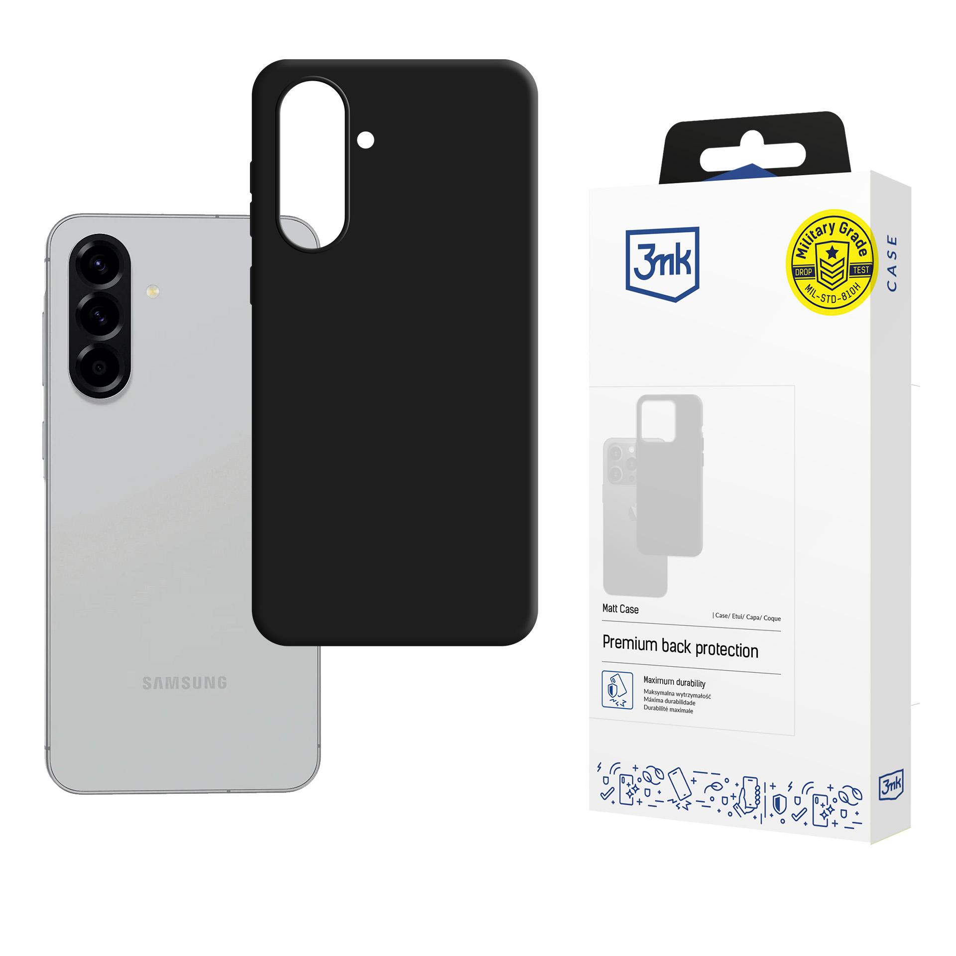 Dėklas 3mk Matt Case Samsung A366 A36 5G/A566 A56 5G 5G juodas
