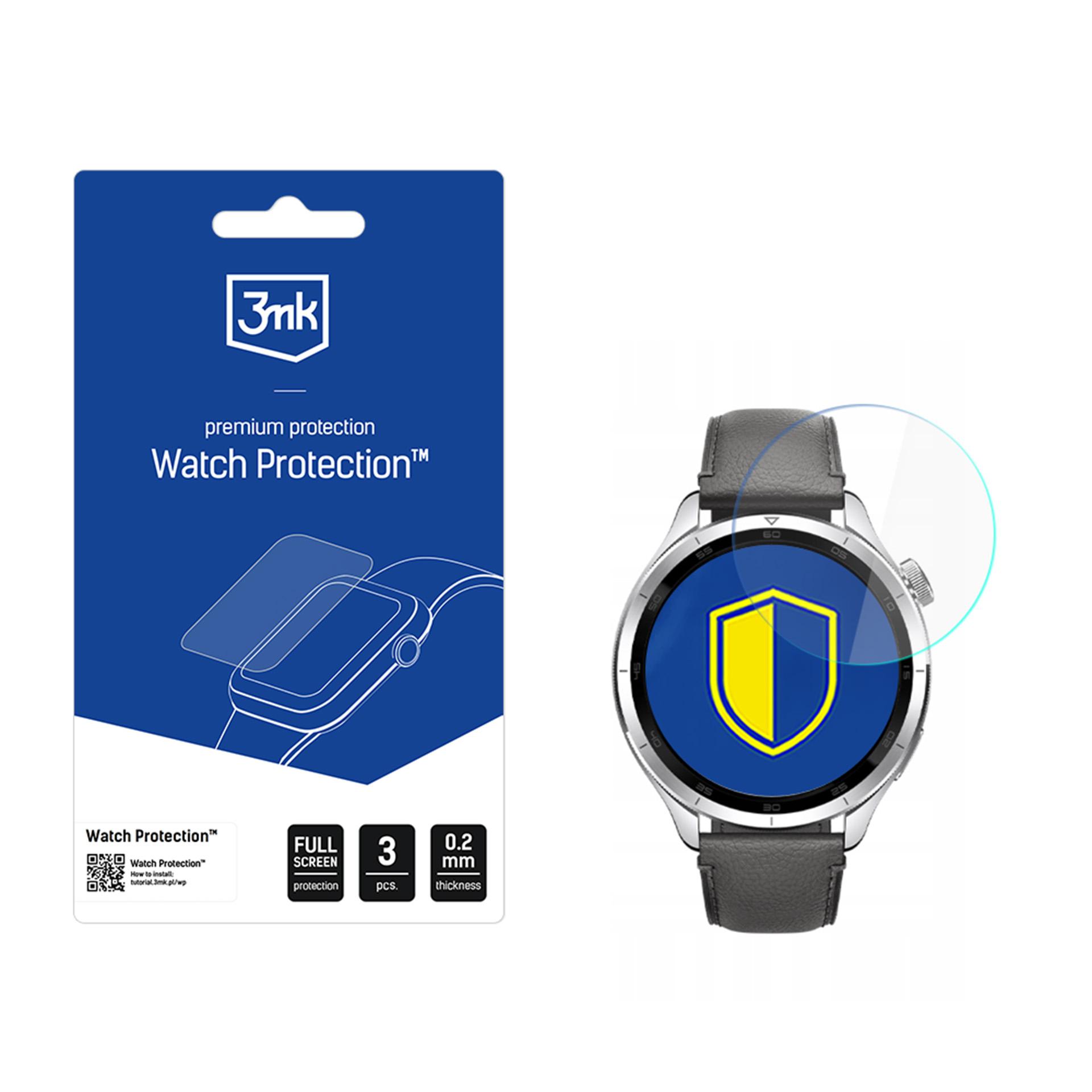 Hibridinis stiklas 3mk laikrodžio apsauga FlexibleGlass Xiaomi Watch S4